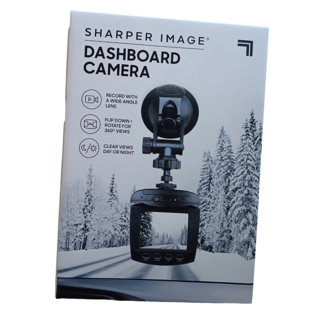 Sharper Image Dashboard Recording Security Vehicle Camera